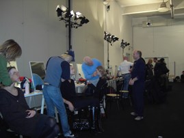 back stage